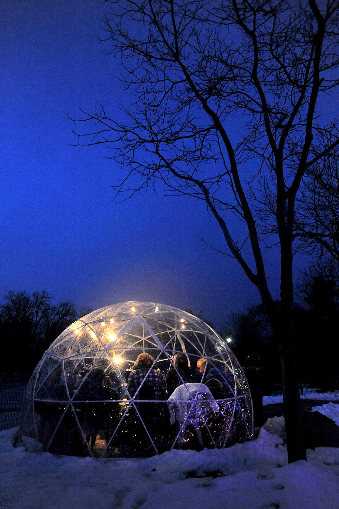 Night falls
